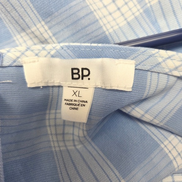 BP‎ Plaid Spaghetti Strap Mini Dress Blue White XL NEW - Picture 3 of 8